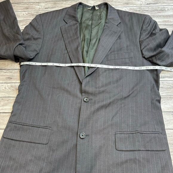 Joseph & Feiss International Men's 2 Button Blazer 44 X-Long Charcoal Grey Gray - Picture 12 of 14